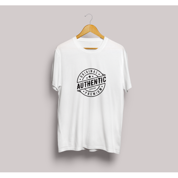 Authentic Baskılı Oversize Tasarım Tshirt