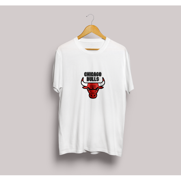 Chicago Bulls Baskılı Oversize Tasarım Tshirt
